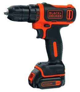 Дрель-шурупокрут з акумулятором BLACK&decker BDCDD12, 10.8V, 26нм, li-ion