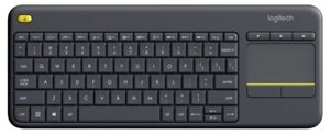 Клавіатура LOGITECH Wireless Touch K400 Plus, US, Black (920-007145)