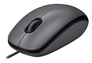 Миша logitech mouse M100 чорний - USB - AKOYA hangtab BOX M100