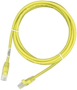 Патч-корд RJ45, 568A/B, UTP, powercat 5e, LSZH 3м, жовтий, MOLEX