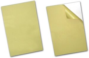 Пластик самоклеючий двосторонній для фотокниг Self-adhesive PVC sheet, white, 0.5 mm, 23x31