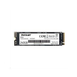 SSD M. 2 patriot P310 240GB nvme 2280 pcie 3.0 3D TLC