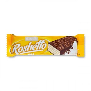 Вафельний батончик Roshen Roshetto Milk 34 г