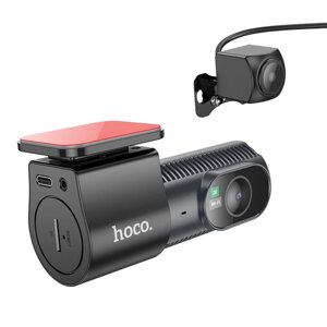 Відеореєстратор HOCO DV8 2K display hidden driving recorder (with rear camera) Black