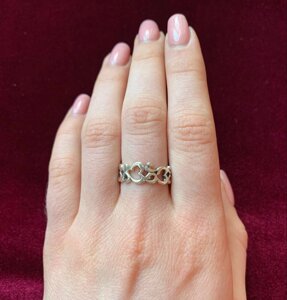 Срібний перстень зі знаками ОМ