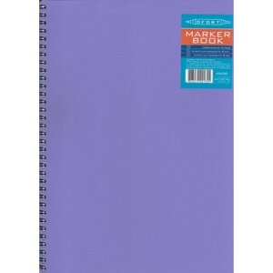 Блокнот для маркерів В4 Офорт на спіралі 40 листів пласт. обкладинка 120 г/м МВ4340