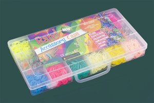 Набір для плетіння браслетів із гумок з аксесуарами Rainbow Loom 1200 шт (3*6)