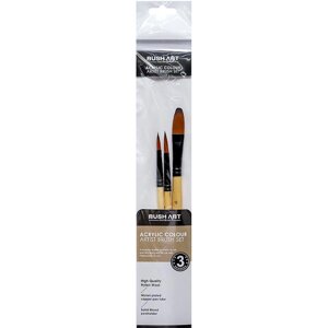 Набір пензлів для акрилу Art Nation Artist Brush 3 шт (6,8,12) AS330-1