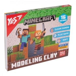 Пластилін Yes Minecraft 16 кольорів 320 гр 540674