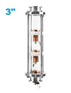 3 Стеклянная колпачковая колонна (флейта) - дистиллятор