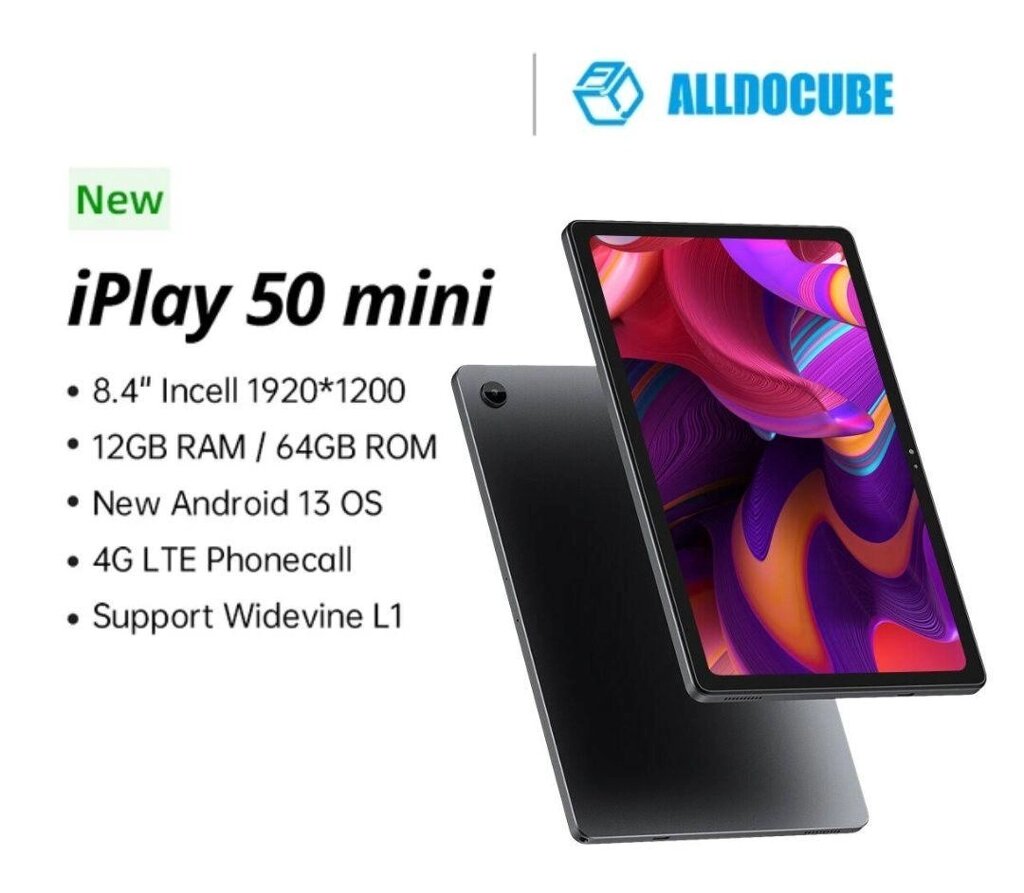 4G Планшет Alldocube iPlay 50 mini 8.4/12 64gb сім книга ipad xiaomi від компанії ARTMOS - Інтернет магазин - фото 1