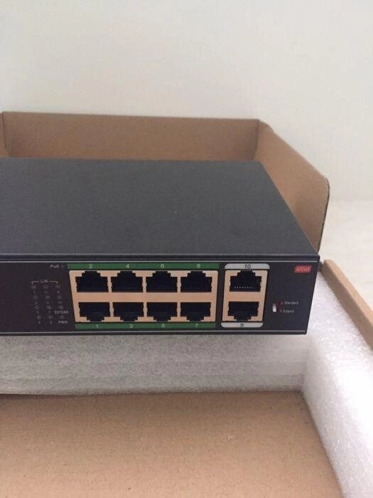 8-канальний POE комутатор для ip камер PoE Switch ONV H1108PL від компанії ARTMOS - Інтернет магазин - фото 1