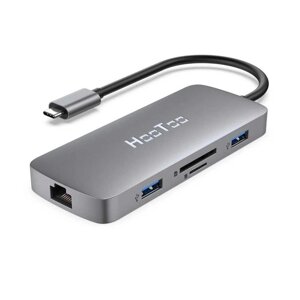 Адаптер hootoo shuttle USB-C на USB-C+HDMI+3xusb 3.0+SD (без упаковки)