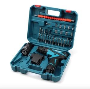 Акумуляторний шуруповерт 12V з набором Makita DF330DWE, набір біт і з