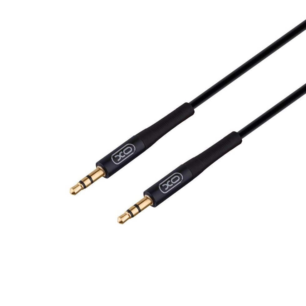 Аудіо кабель XO NBR175B Aux 3.5mm to Aux 3.5mm 2м Чорний від компанії ARTMOS - Інтернет магазин - фото 1