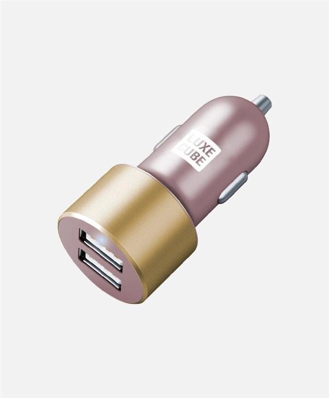 Автомобільний зарядний пристрій Luxe Cube 2USB 17W Pink від компанії ARTMOS - Інтернет магазин - фото 1