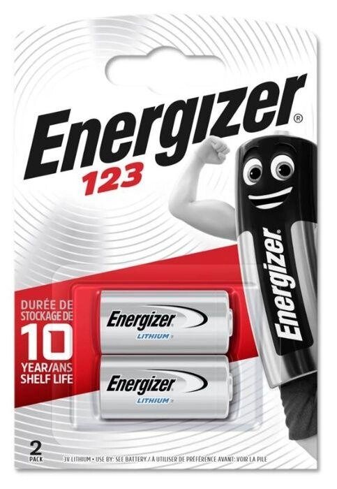 Батарейка ENERGIZER CR123 Lithium (бл. 2шт). Ціна за 2 шт. Є гурт! від компанії ARTMOS - Інтернет магазин - фото 1