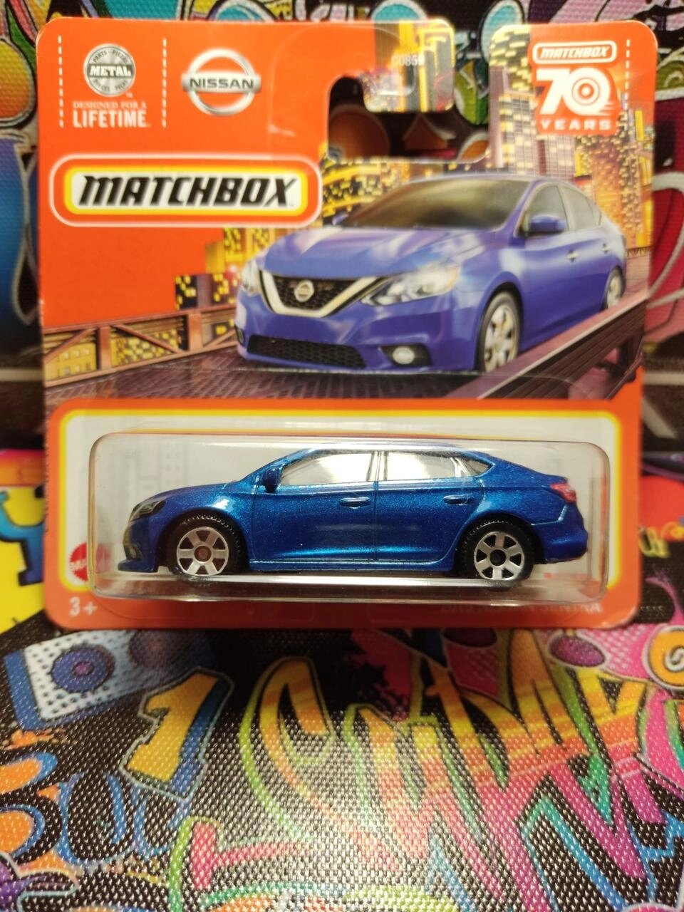 Базова машинка matchbox Nissan Sentra 2016, матчбокс Ніссан сентру, хот від компанії ARTMOS - Інтернет магазин - фото 1