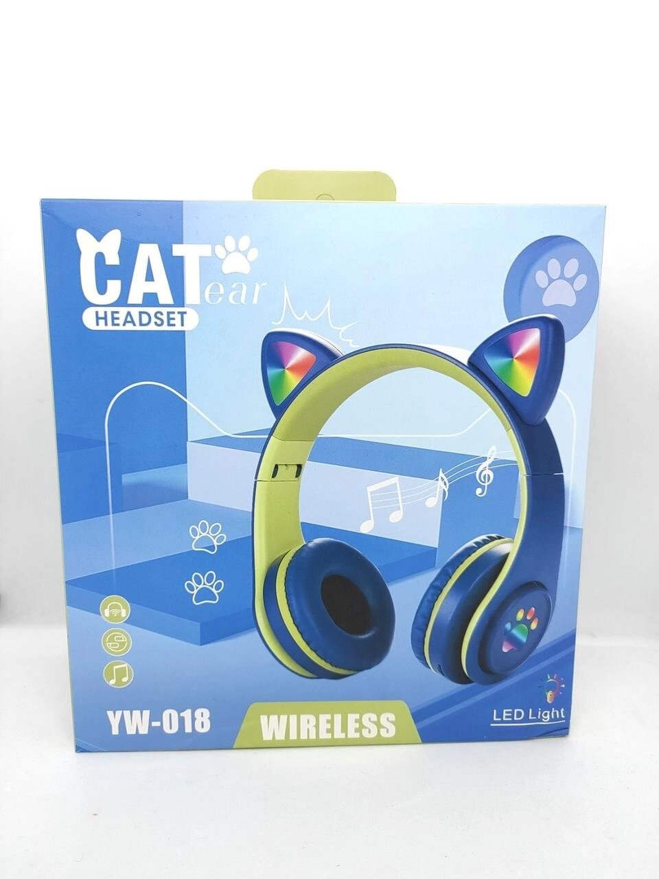 Бездротові навушники накладні CAT EAR YW-018 Bluetooth блютуз гарніт від компанії ARTMOS - Інтернет магазин - фото 1