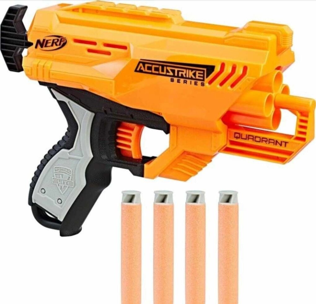 Бластер Nerf N Strike Elite Quadrant Дитячий пістолет від компанії ARTMOS - Інтернет магазин - фото 1