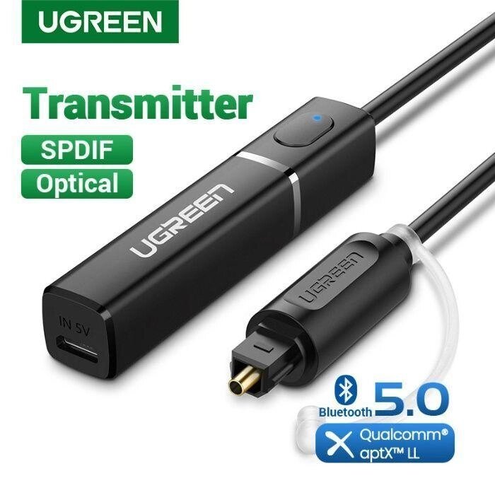 Bluetooth Адаптер 5.0 Передавач Toslink SPDIF aptX HiFi Ugreen Блютуз від компанії ARTMOS - Інтернет магазин - фото 1