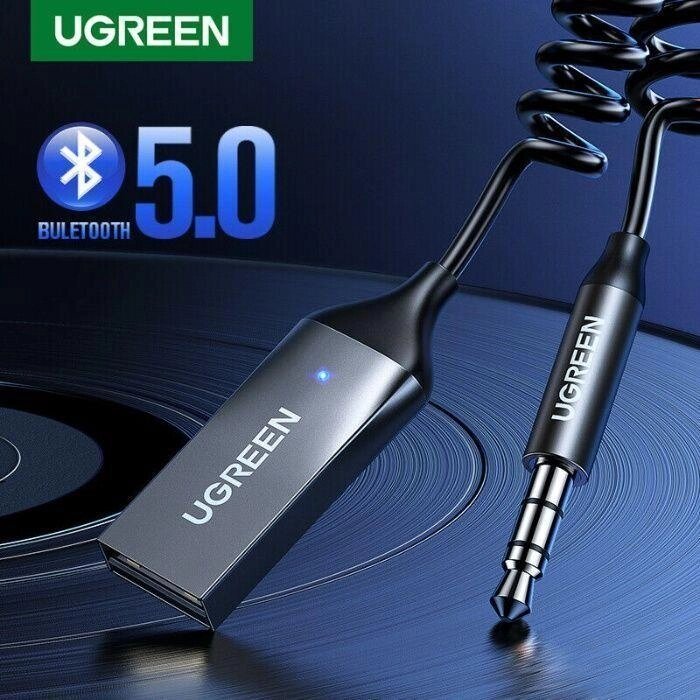 Bluetooth Адаптер AUX для Авто 5.0 Блютуз Ресивер Приймач Ugreen від компанії ARTMOS - Інтернет магазин - фото 1