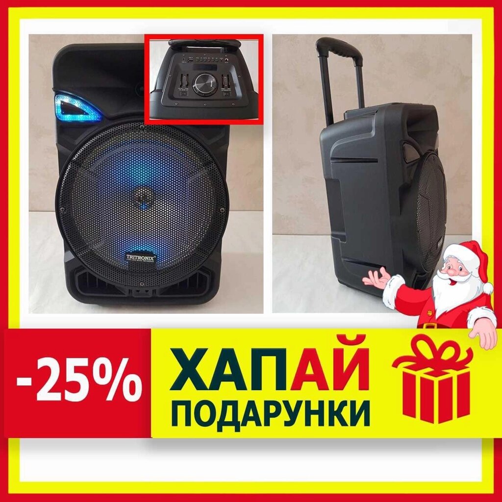 Bluetooth акустика Tritronix TS SL-1231 USB/FM/БЕЗПРОВІДНИЙ мікрофон від компанії ARTMOS - Інтернет магазин - фото 1