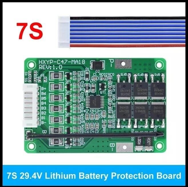 BMS 7S балансувальна плата. Контролер заряду / розряду li-ion АКБ. 26А від компанії ARTMOS - Інтернет магазин - фото 1