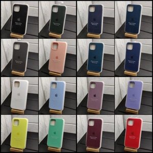 Чохол Silicone Case Full на iPhone 12 Софттач. Мікрофібра