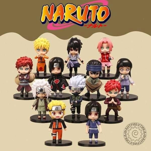 Чібі Наруто фігурки статуетки 6 см Узумакі аніме naruto набір 1 шт від компанії ARTMOS - Інтернет магазин - фото 1