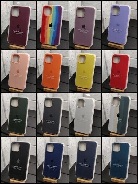 Чохол Silicone Case Full на iPhone 12 Pro Max Софттач Мікрофібра від компанії ARTMOS - Інтернет магазин - фото 1