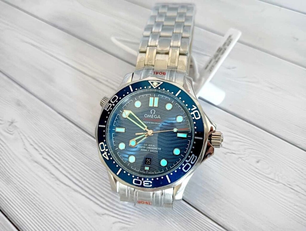 Чоловічий наручний годинник Omega Seamaster 40 mm механіка з автопідзаводом від компанії ARTMOS - Інтернет магазин - фото 1