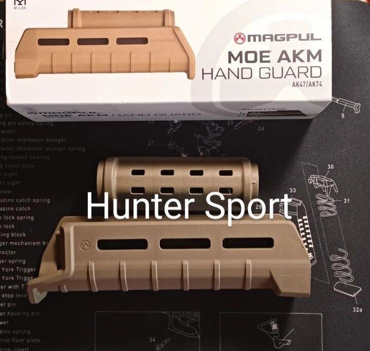 Цівка Magpul Moe Hand Guard m-lock для Ак 47/74/Акм. Оригінал. від компанії ARTMOS - Інтернет магазин - фото 1