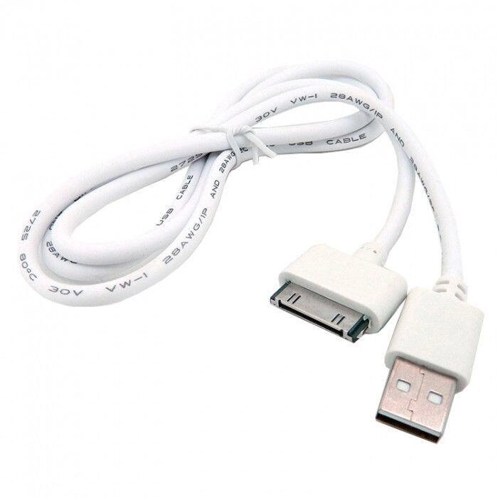 Дата кабель Walker 110 Apple 30Pin to USB 1 м White від компанії ARTMOS - Інтернет магазин - фото 1