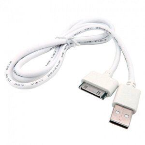 Дата кабель Walker 110 Apple 30Pin to USB 1 м White