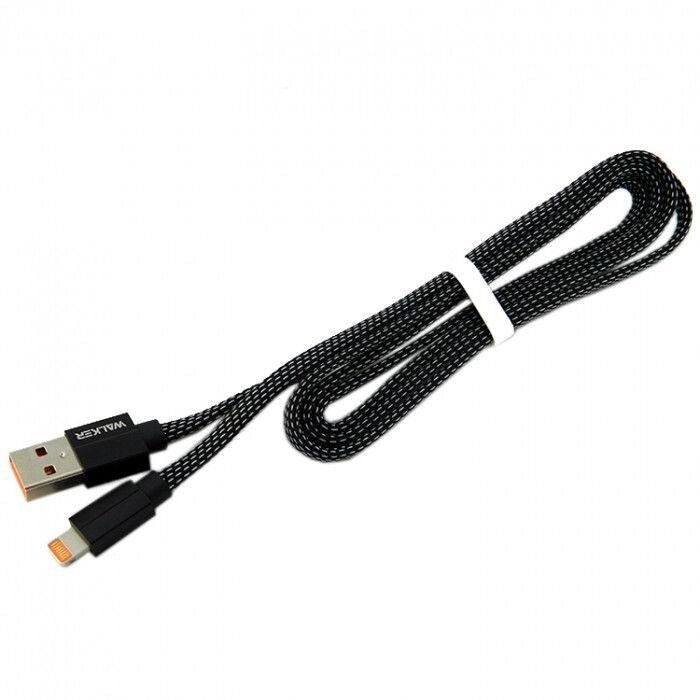 Дата кабель Walker C755 Apple Lightning to USB 1 м Black від компанії ARTMOS - Інтернет магазин - фото 1