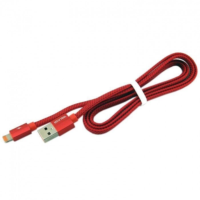 Дата кабель Walker C755 Apple Lightning to USB 1 м Red від компанії ARTMOS - Інтернет магазин - фото 1