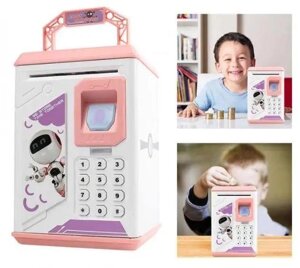 Дитячий сейф робот-піггі-банк з якістю відбитків пальців.