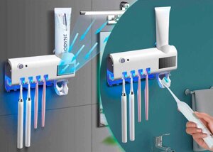 Диспенсер тримач для зубних щіток з УФ-стерилізатором дезінфектор