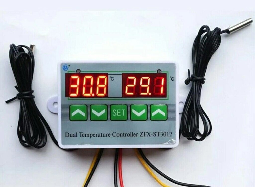 Двох канальний регулятор температури, термо (-50°C +110°C) ZFX-ST3012 від компанії ARTMOS - Інтернет магазин - фото 1