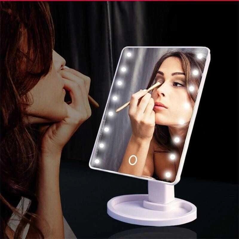 Дзеркало для макіяжу Large led mirror настільне led підсвічуванням 16 led від компанії ARTMOS - Інтернет магазин - фото 1