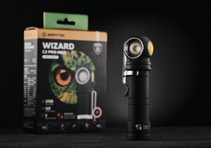 Налобний ліхтар фонарик для військових ARMYTEK Wizard C2 Pro MAX