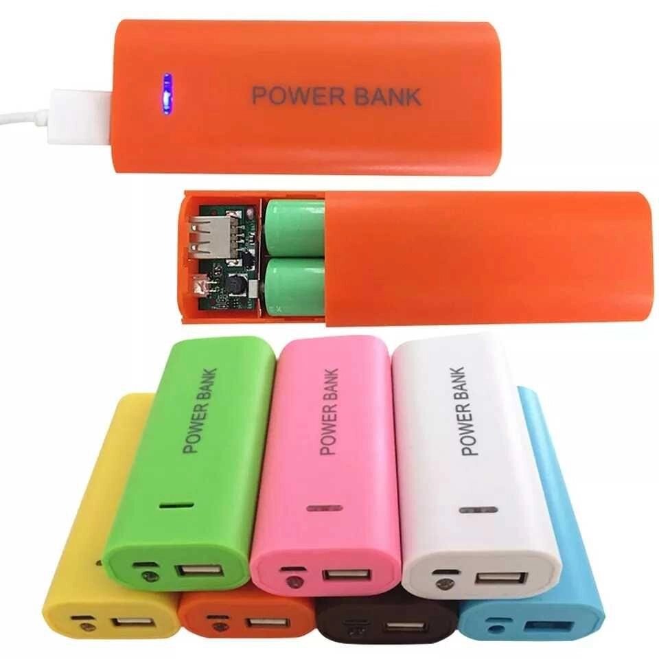 Футляр для акумуляторів 2шт USB 18650, 5v,5600mAh, ліхтарик, Power Bank від компанії ARTMOS - Інтернет магазин - фото 1