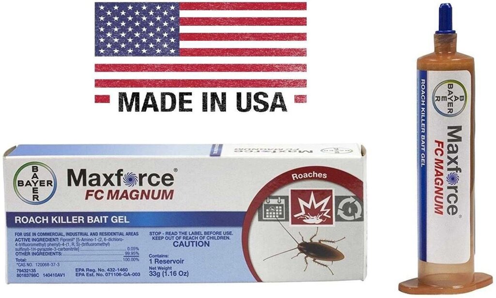 Гель від тарганів Maxforce MAGNUM Roach Gel, 1 шприц, 33г (Bayer, США) від компанії ARTMOS - Інтернет магазин - фото 1