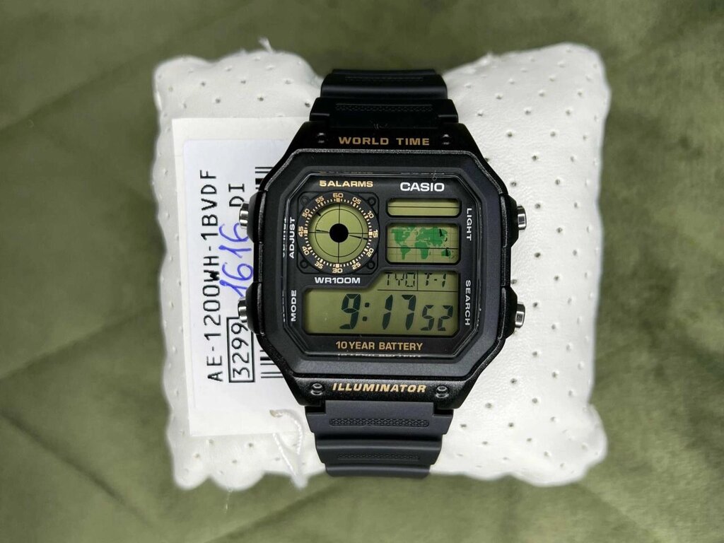 Годинник Casio AE-1200WH-1B наручний чоловічий спортивний, гарантія 2 роки від компанії ARTMOS - Інтернет магазин - фото 1