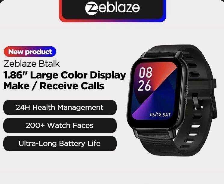 Годинники Zeblaze Btalk smart watch call музика дзвінки трекер band смарт го від компанії ARTMOS - Інтернет магазин - фото 1