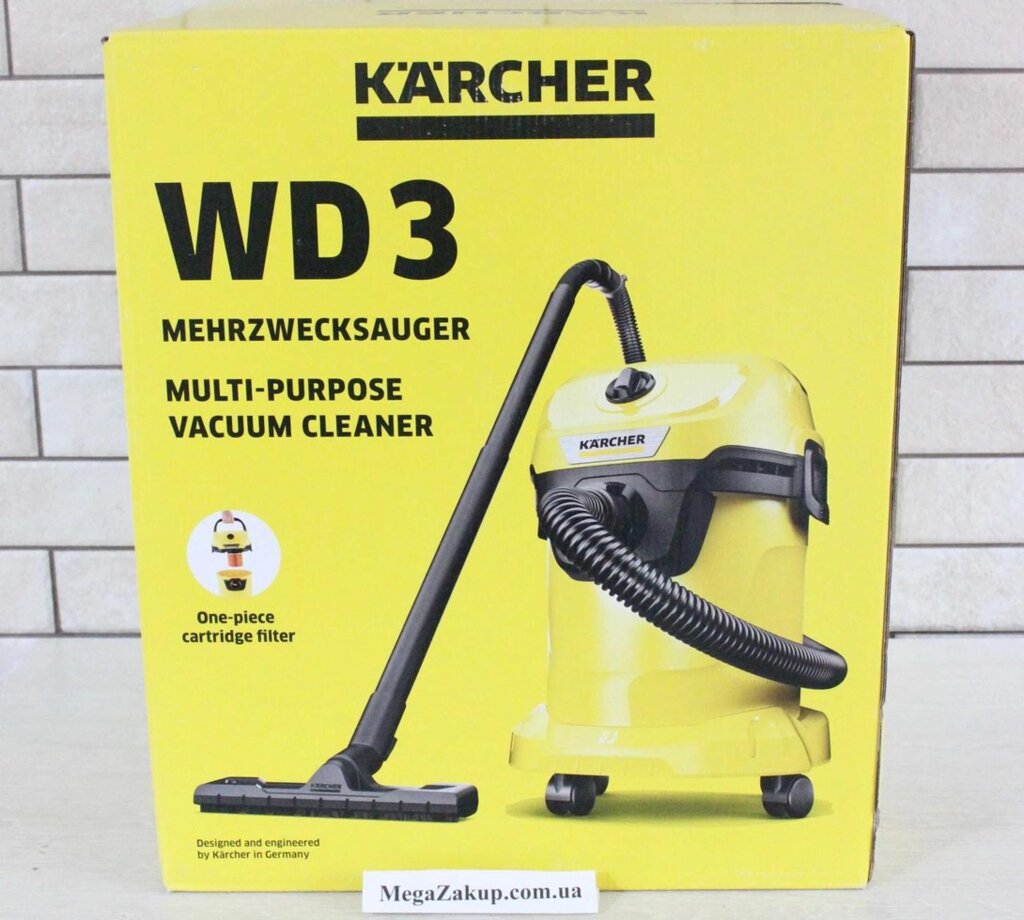 Господарський пилосос Karcher WD 3 Новий! в наявності! Оригінал! від компанії ARTMOS - Інтернет магазин - фото 1