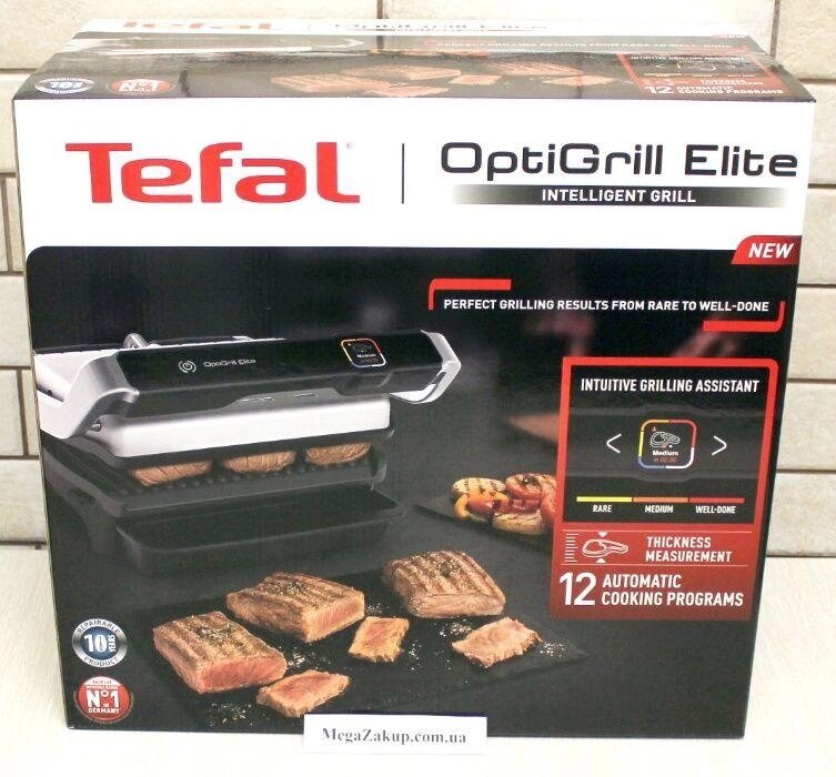 Гриль Tefal GC750D30 Elite OptiGrill+ Новий! в наявності! Оригінал! від компанії ARTMOS - Інтернет магазин - фото 1