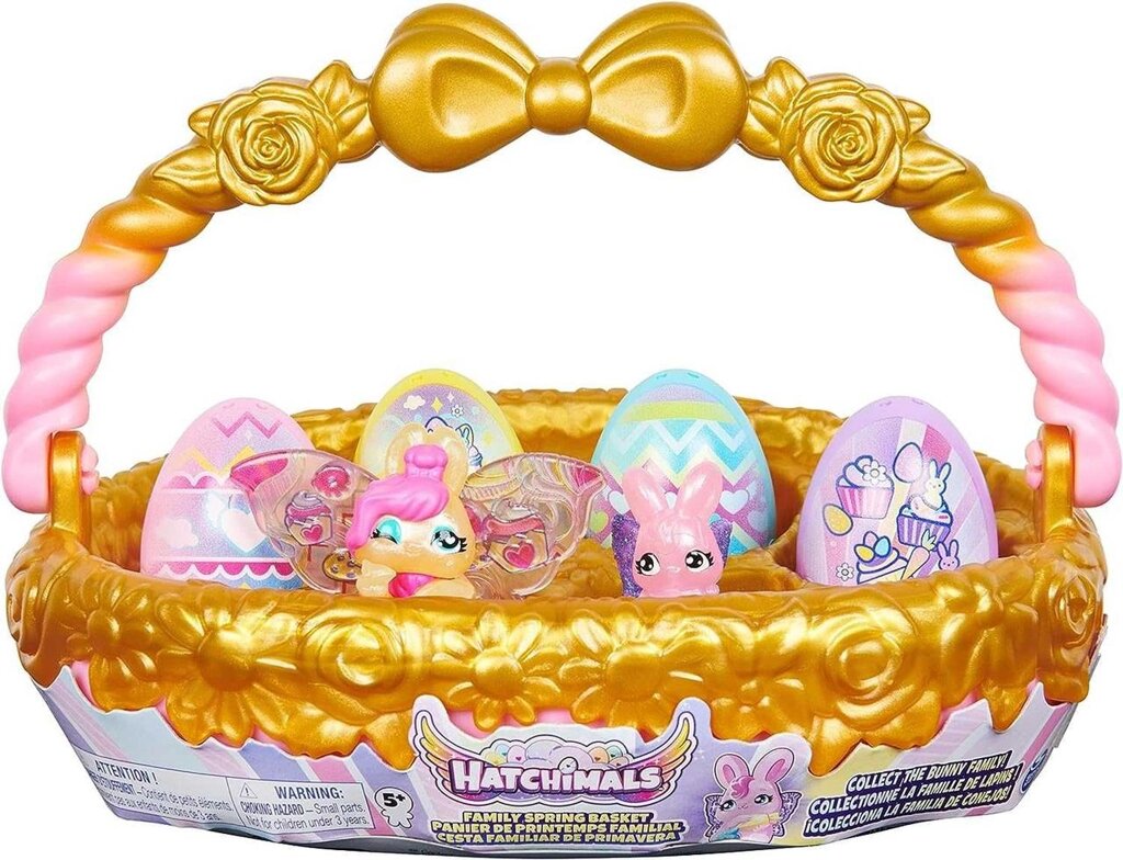 Хетчімалс кошик з фігурками зайчики Hatchimals Bunny Family Basket від компанії ARTMOS - Інтернет магазин - фото 1