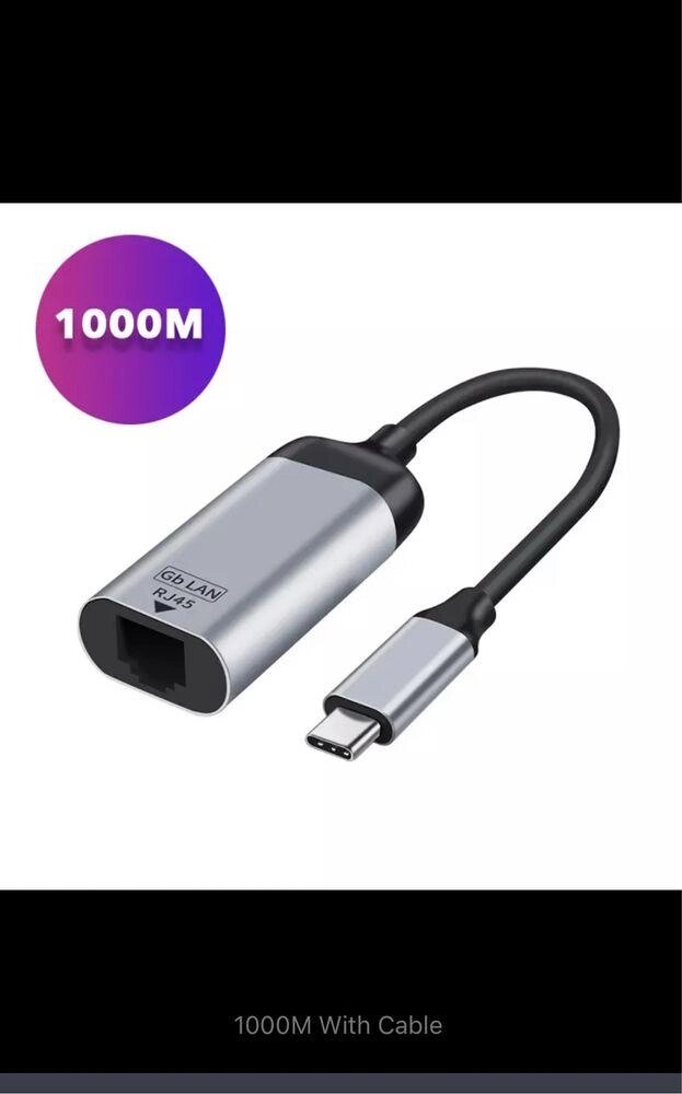 Hub Перехідник для MacBook TypeC - Gigabit Ethernet RJ45 -1000Mb (№24) від компанії ARTMOS - Інтернет магазин - фото 1